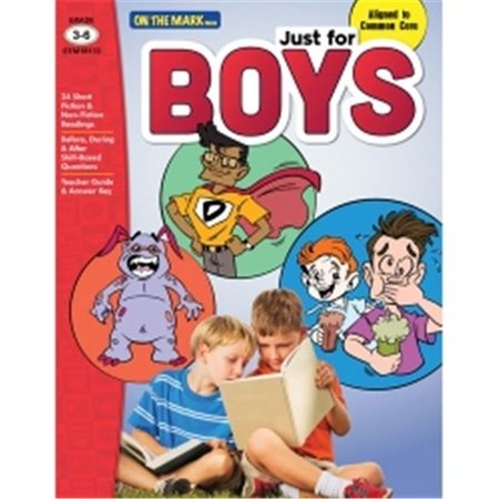 ON THE MARK PRESS On The Mark Press OTM18133 Just for Boys Grade 3 to 6 Reading OTM18133